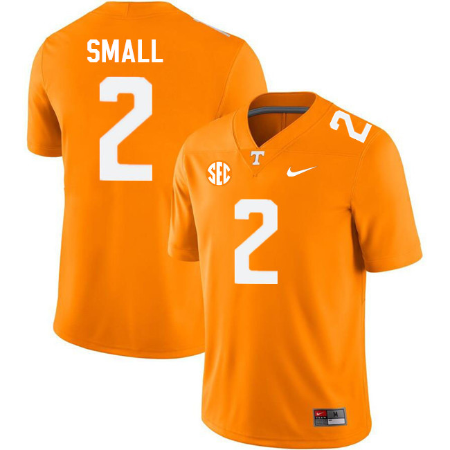 Men #2 Jabari Small Tennessee Volunteers College Football Jerseys Stitched Sale-Orange